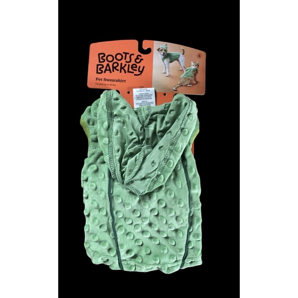 Boots & Barkley SOFT Pet Sweatshirt Green Size Small Dog Cat Shirt